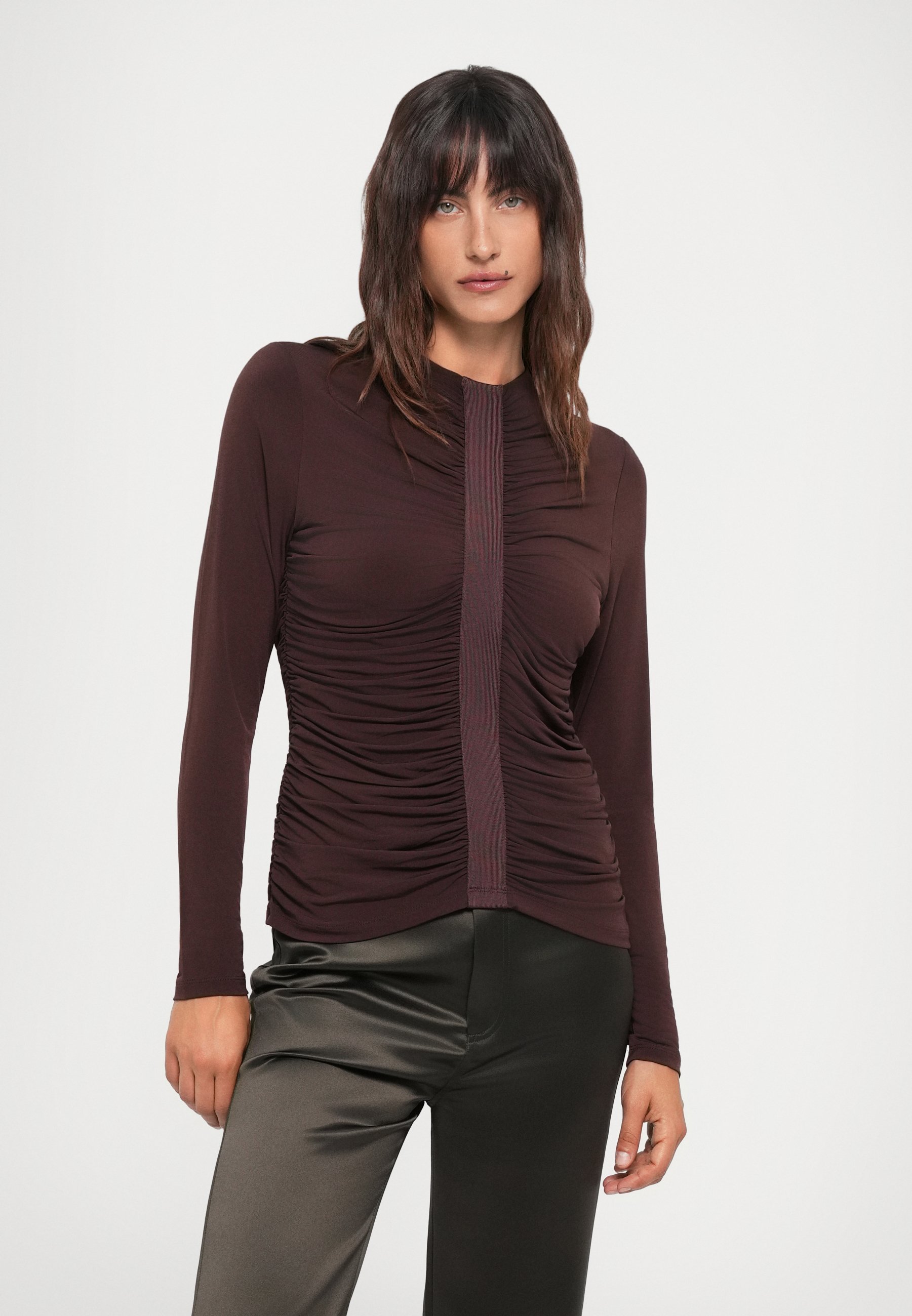 Hervé Léger THE VERONICA - Blouse - noyer