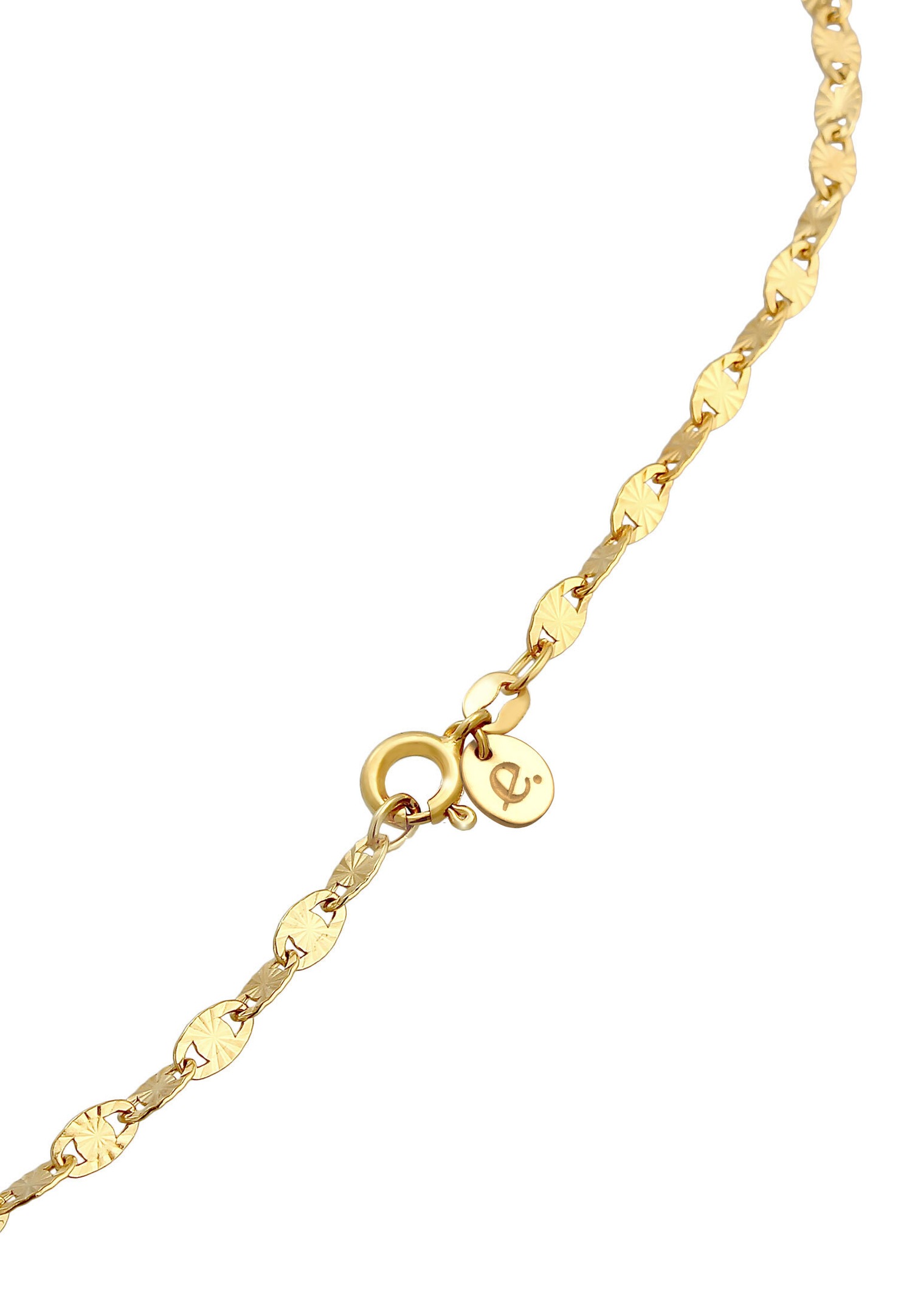 Elli PREMIUM Collier en Y pour femme - plaque design étoile tendance élégante en argent sterling 925 plaqué or
