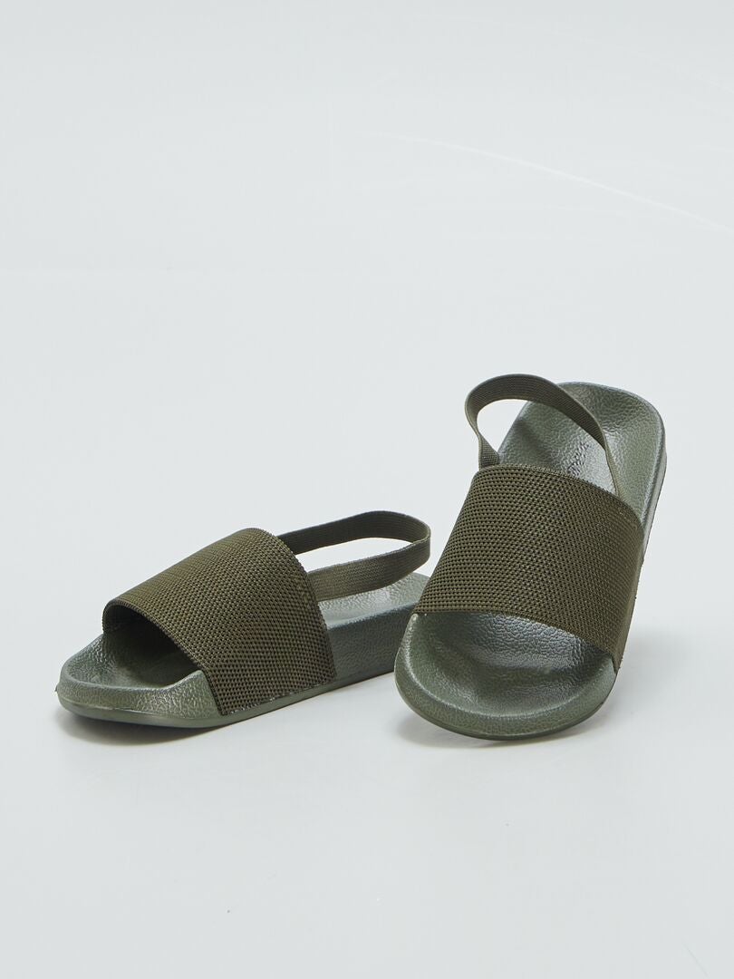 Mules de praia - Cáqui