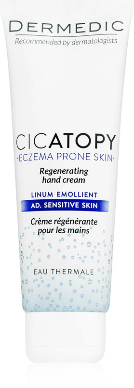 Creme para as mãos emoliente e regenerador Dermedic Linum