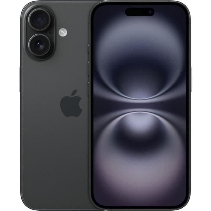 Apple iPhone 16 de 128 GB, color negro.
