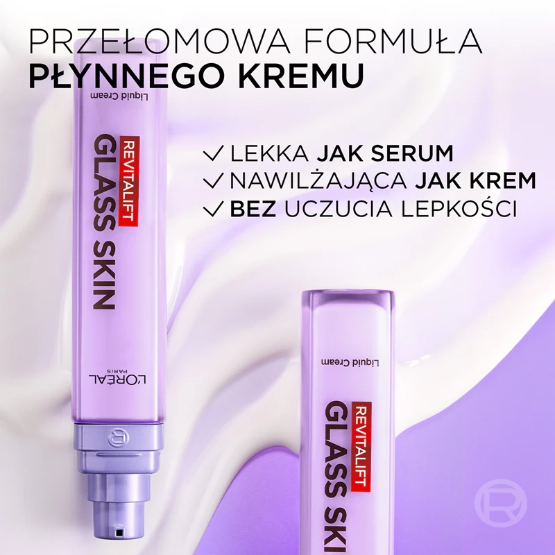 L'Oréal Paris Revitalift Glass Skin intenzivno hranilna krema na vodni osnovi