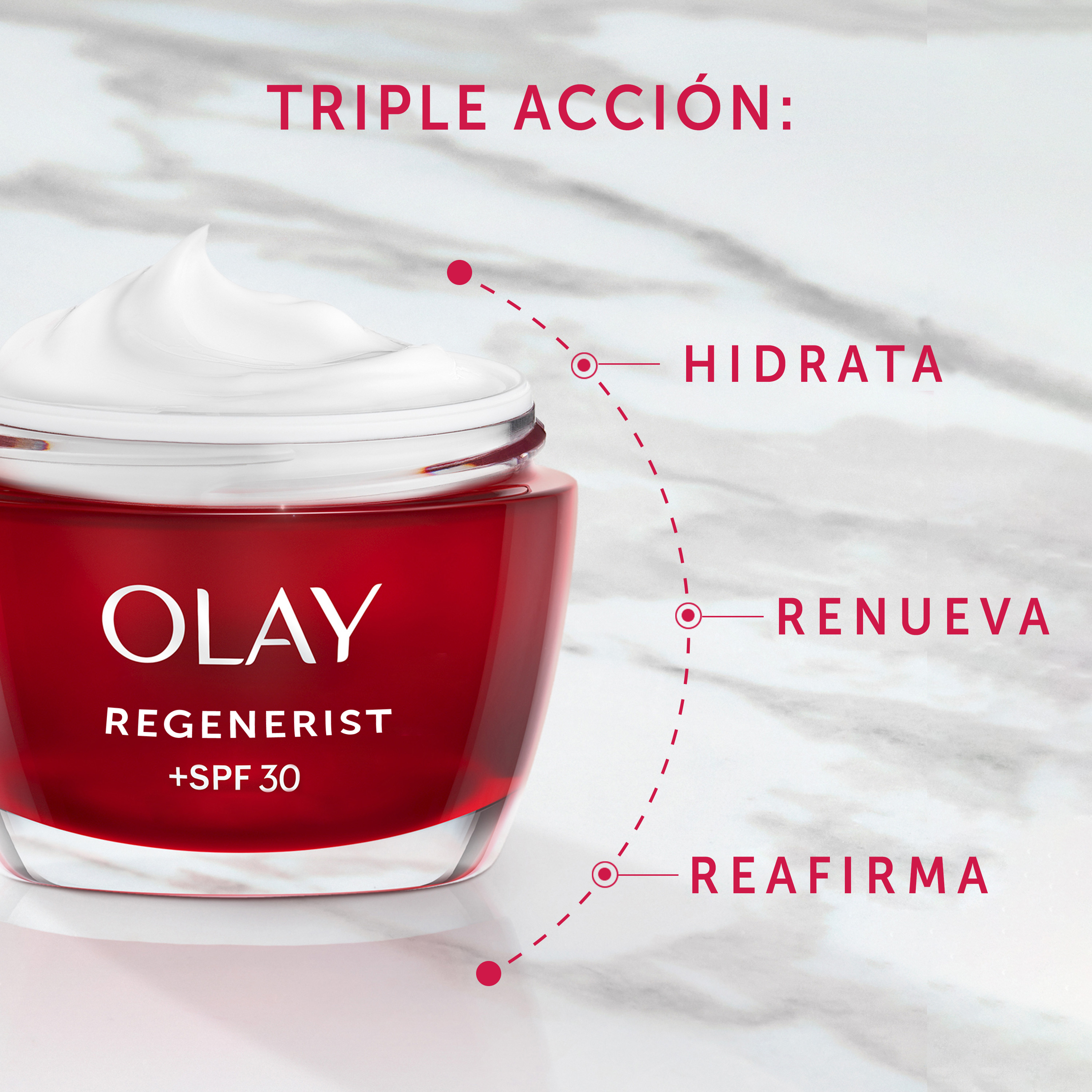 Olay Regenerist dienas krēms SPF 30 Pretgrumbu un novecošanās aizkavēšanas krēmi