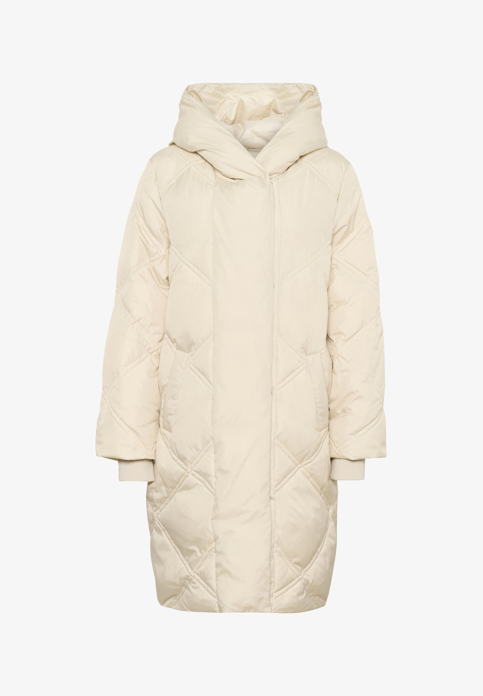 Crème winterjas - oude perkamentrol