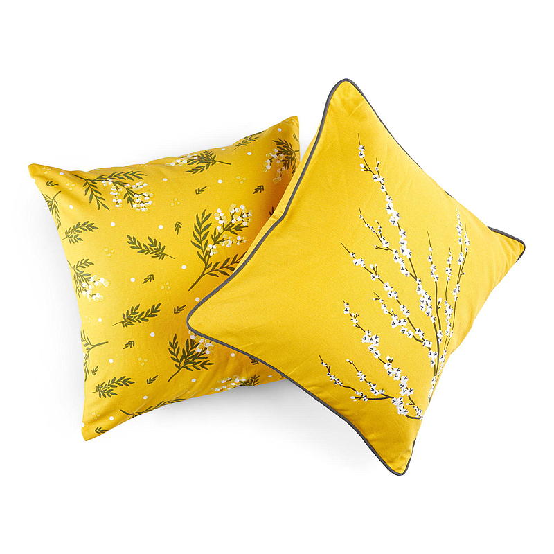 Funda de cojín para el hogar Mimosa 45x45 cm algodón