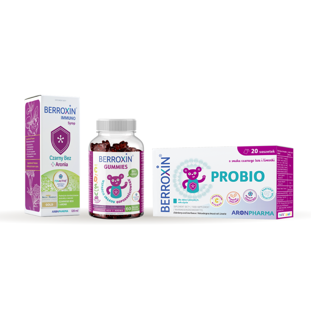 AronPharma Berroxin Immuno + Berroxin Probio + Gommes Berroxin