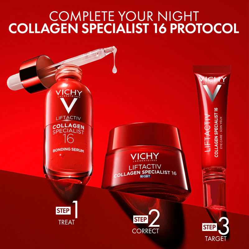 Vichy Liftactiv Collagen Specialist 16 Creme Noturno Firmador Antirrugas