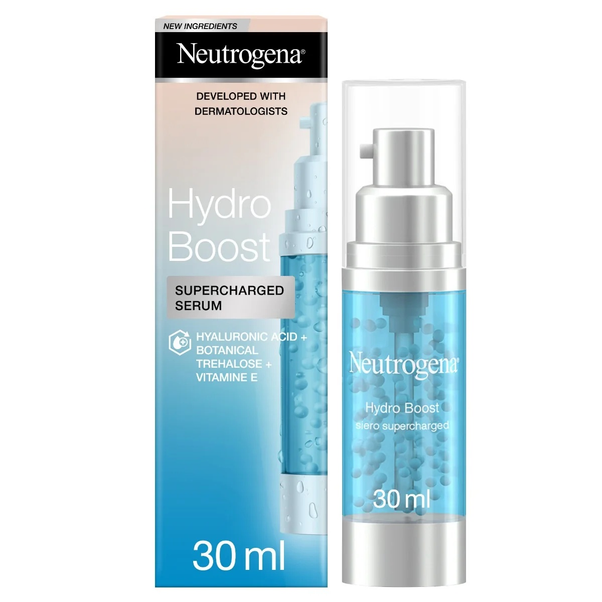 Sérum hydratant visage NEUTROGENA Hydro Boost 30 ml à l'acide hyaluronique et à la vitamine E