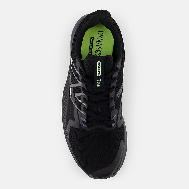 Tênis Masculino DynaSoft TRNR V2 - Preto com Acabamento Metálico Preto e Grafite