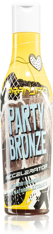Oranjito Party Bronze Accelerator, leite bronzeador para uso em solário com biocomponentes e acelerador de bronzeamento, unissex.