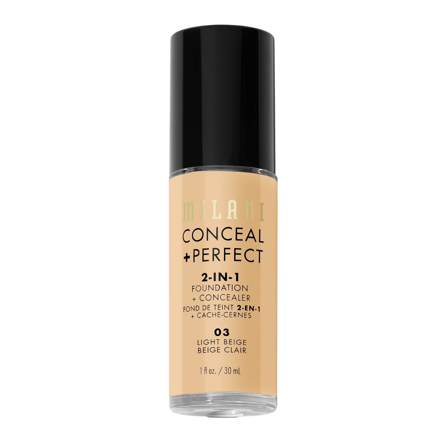 Milani Foundation 2-in-1 korektors + - 30 ml
