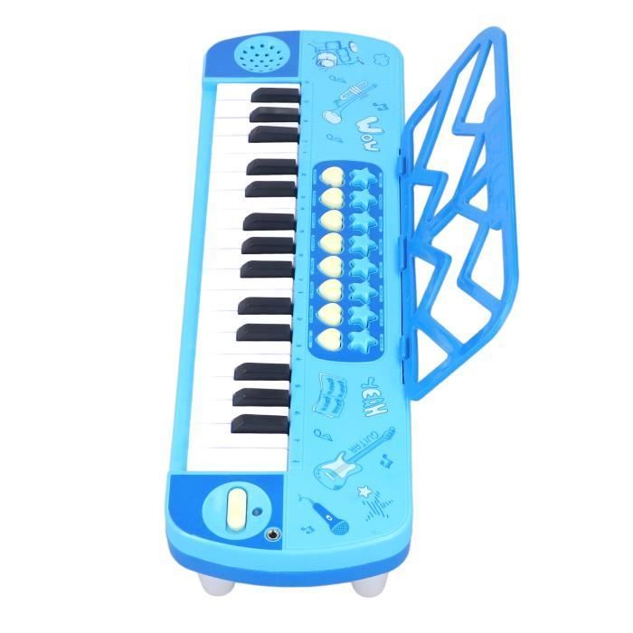 OMABETA Teclado electrónico de juguete, mini teclado de 37 teclas, piano de mesa de juguete