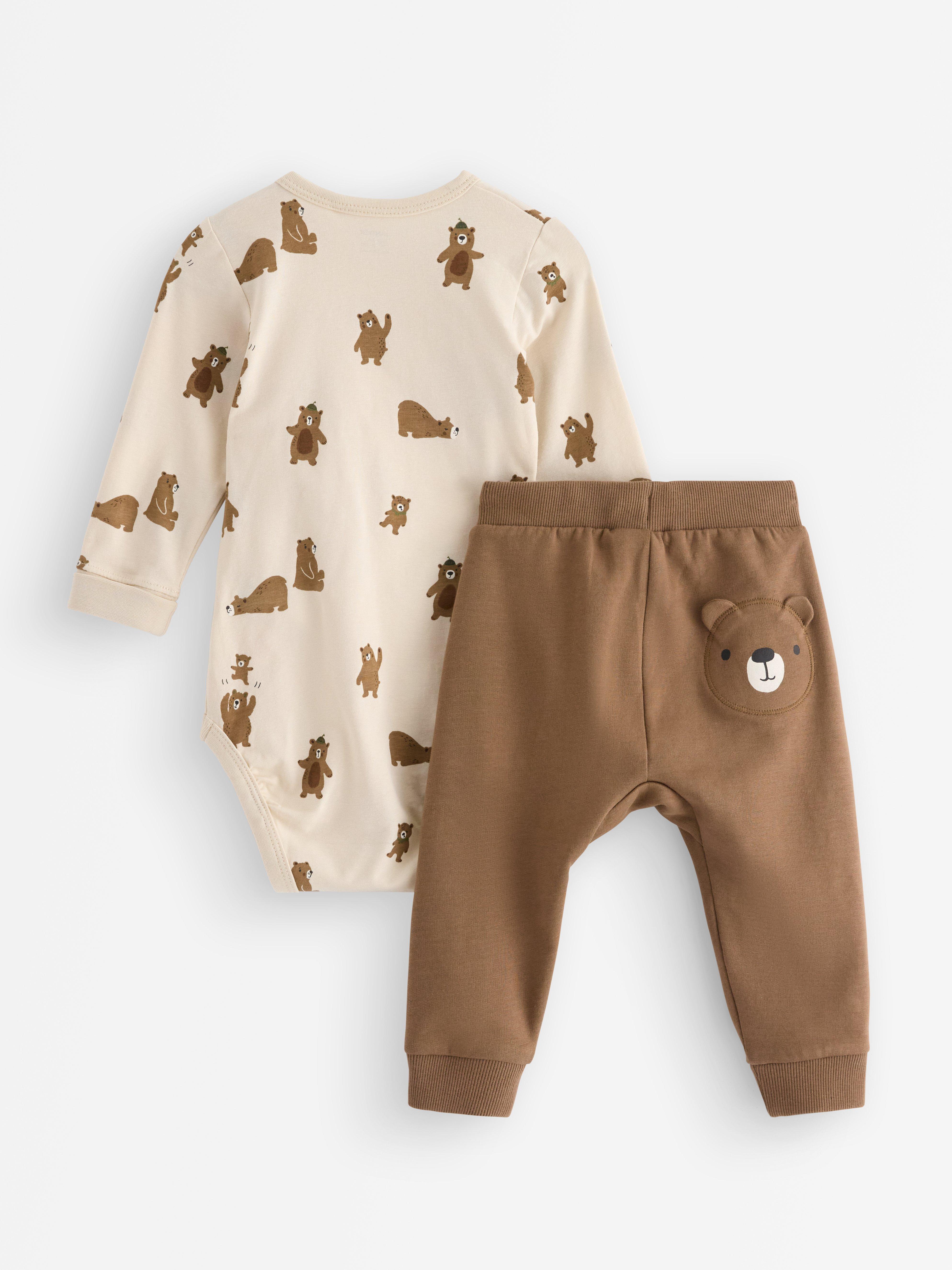 Set - body și pantaloni bej deschis