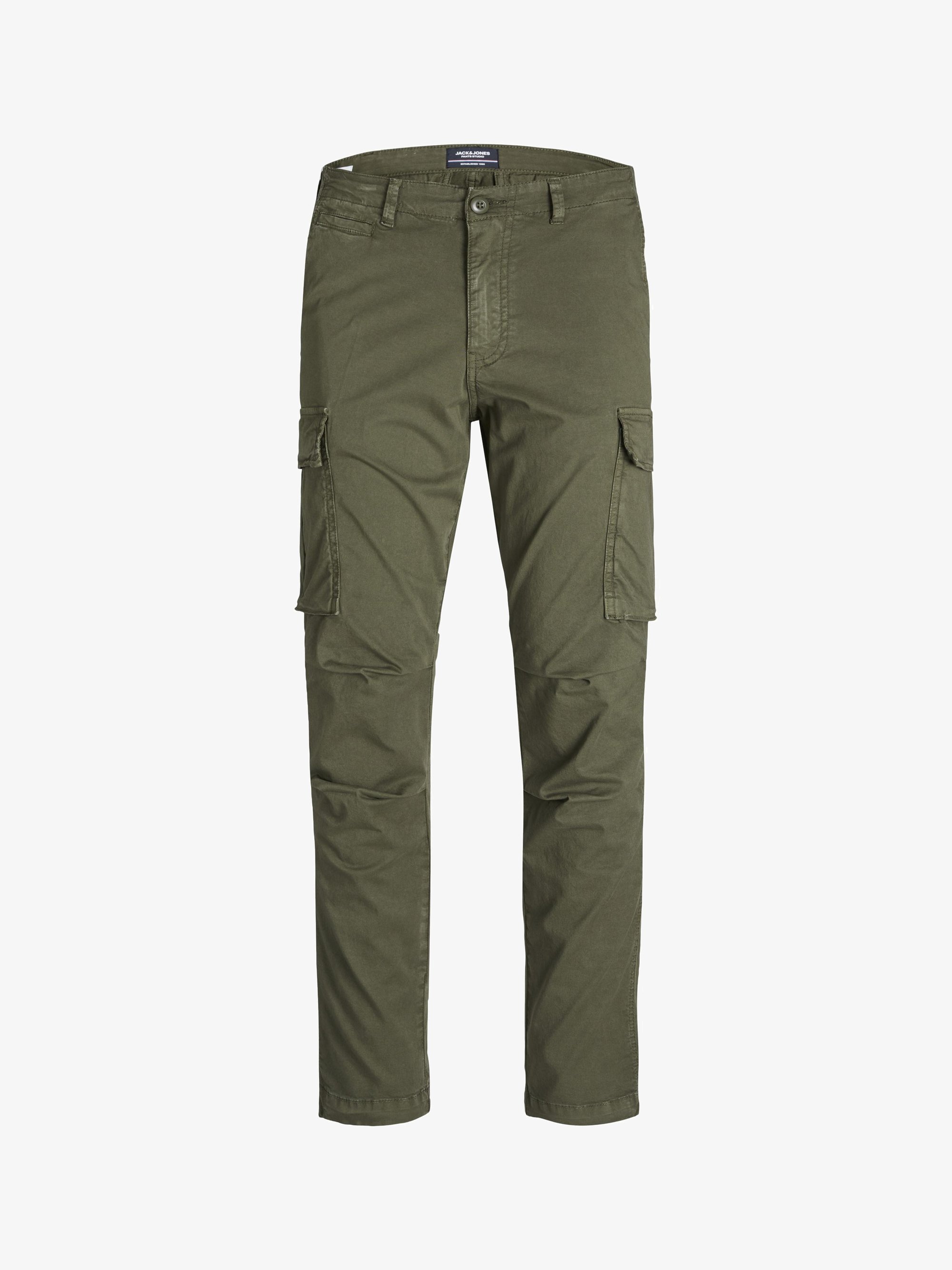 Jack & Jones JPSTACE JJTUCKER AMA - Cargohose - olivgrünes Nachtblau