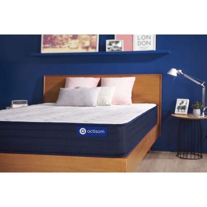 Colchão de 120x190 cm com molas ensacadas e espuma viscoelástica - Actiflex Life