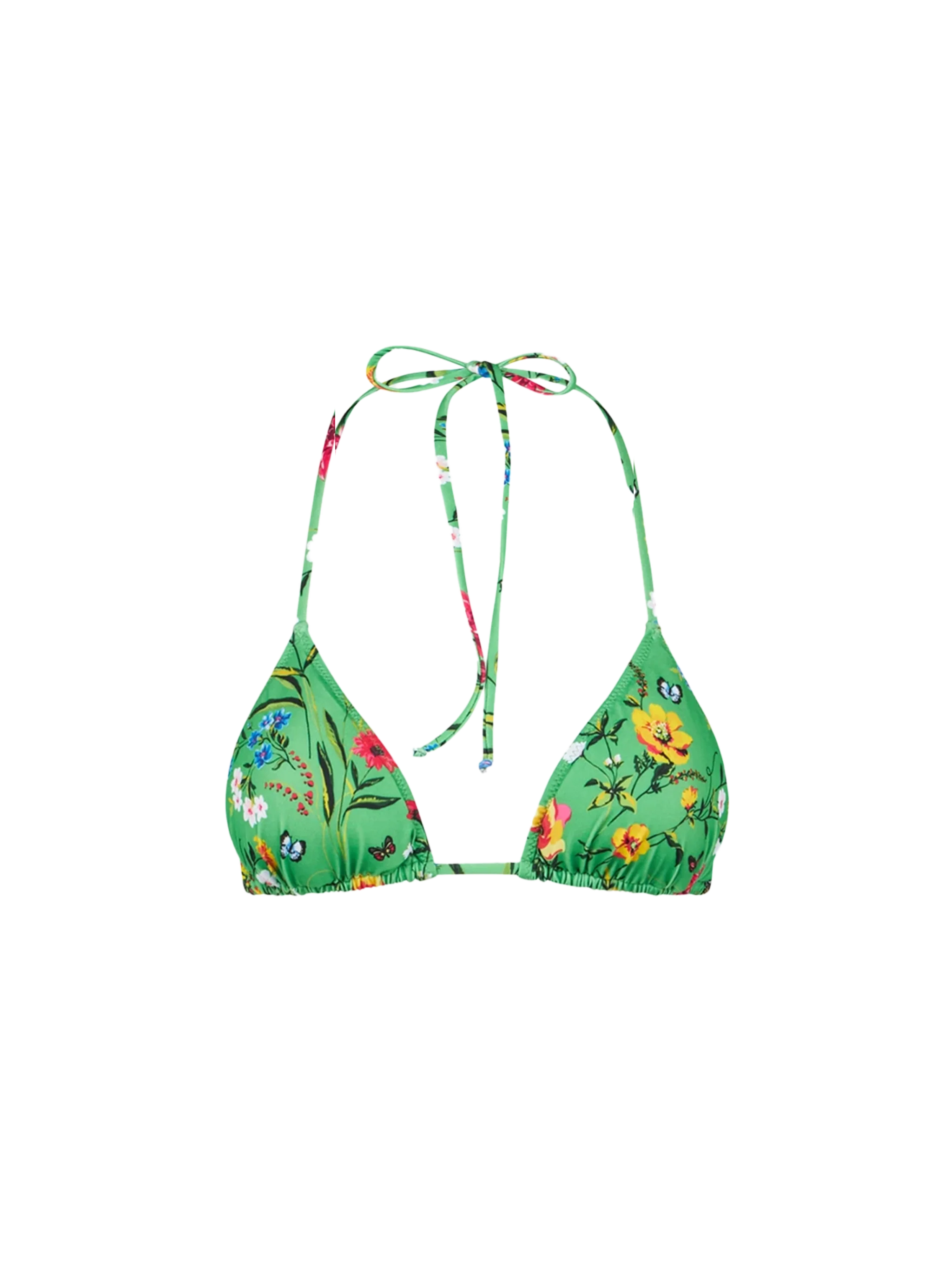 Top triangular de mujer con estampado floral
