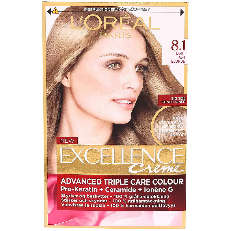 L'Oréal Haarfarbe 8.1 Hellaschblond