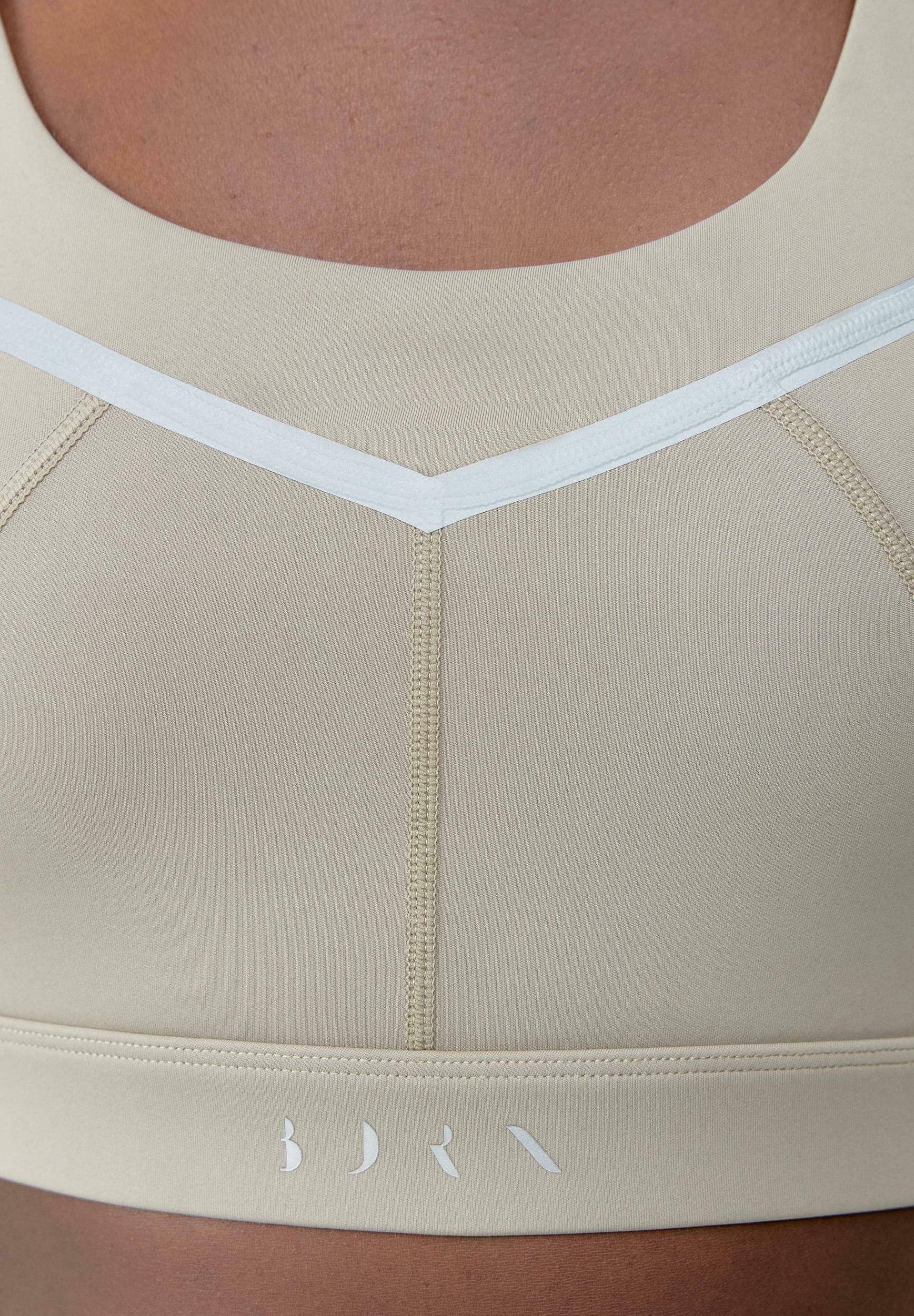 Born Living Yoga sportbeha met medium ondersteuning - beige