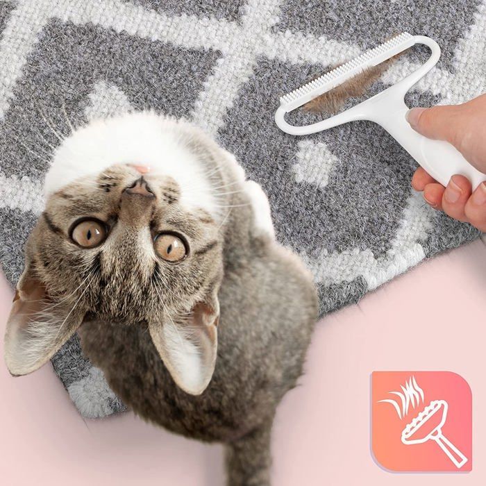 Removedor de fiapos manual e conjunto de rolo Duronic CFS4 | para roupas, tecidos e carpetes | Remove pelos de animais