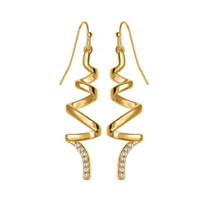 Pendientes bohemios SC adornados con cristales brillantes.
