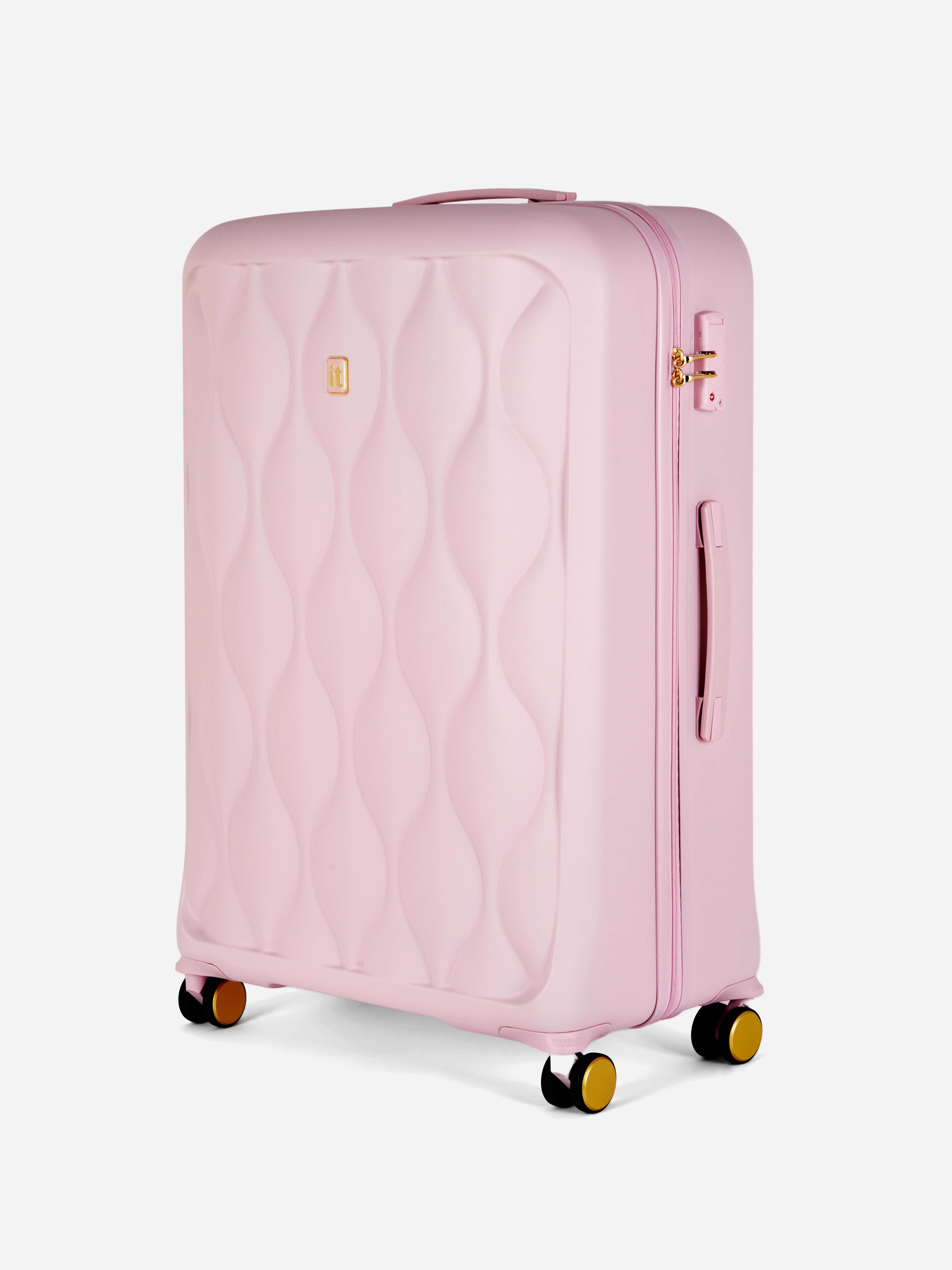 Valiză matlasată cu 8 roți pentru bagaje Această valiză de la it cu 8 roți și mâner este funcțională și elegantă.