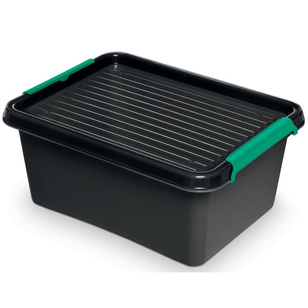 Pojemnik Pudło Plastikowe Z Pokrywą Eco Zamykane 12,5 L