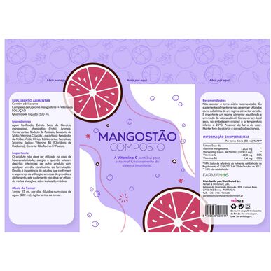 Farmanos Mangosteen Compound C-vitamiini Garcinia Complex Immuunijärjestelmä 500 ml 500 ml