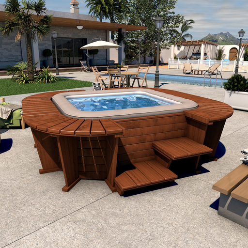 Spa-utomhus De Madera Bestway K2o Queen Beach 5-7 personer 271x296x80 cm