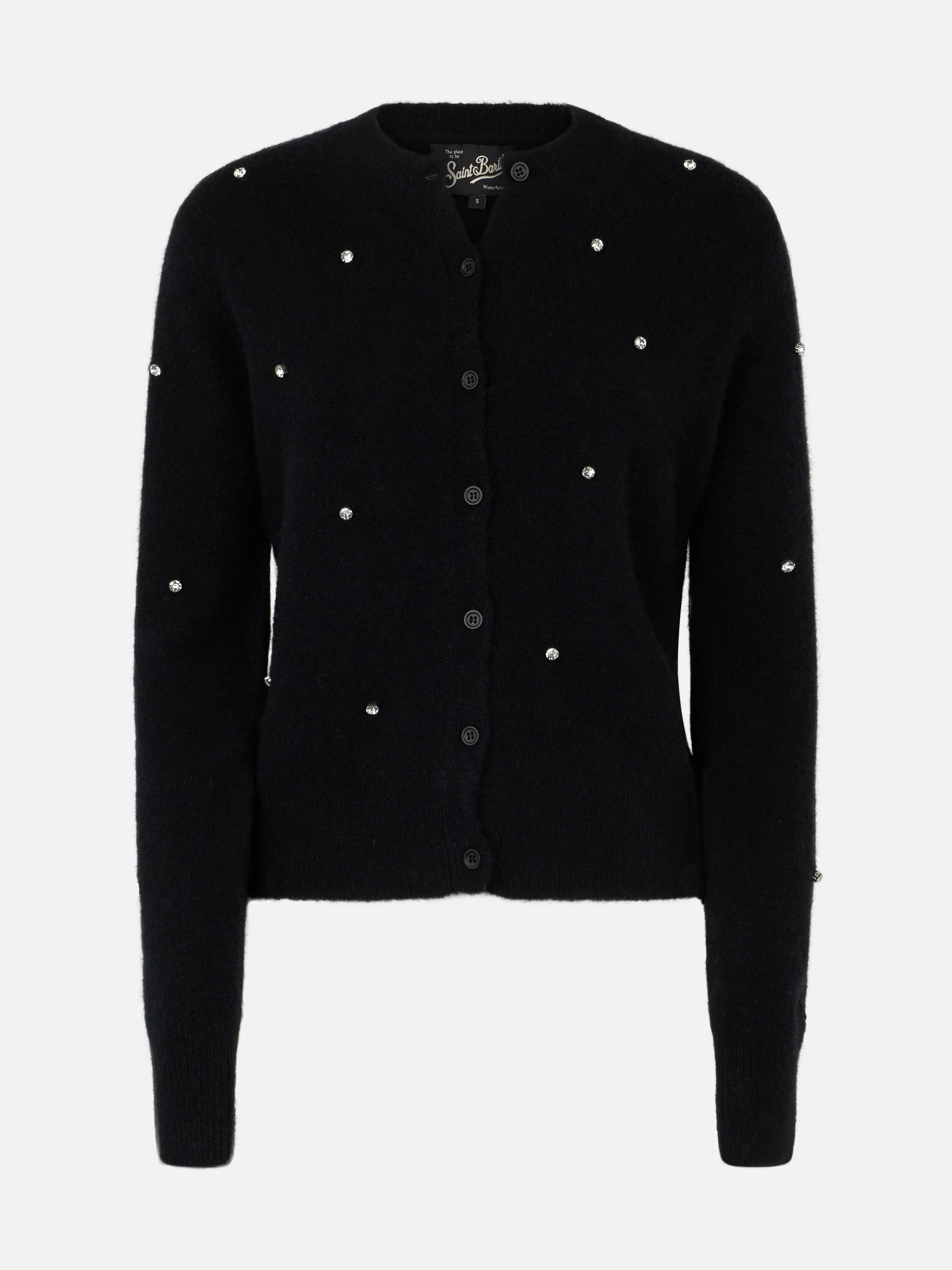 Bellamy damesvest met zwarte strasssteentjes