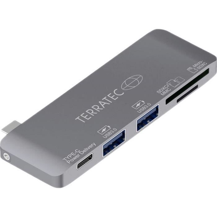 USB-C dockingstation - TERRATEC - 283005 - USB-C connector - Zwart - Praktisch en efficiënt
