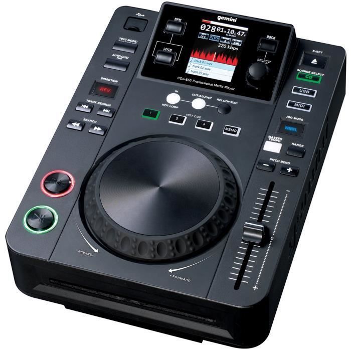 GEMINI MDJ-600 E Professionele mediaspeler - USB en CD