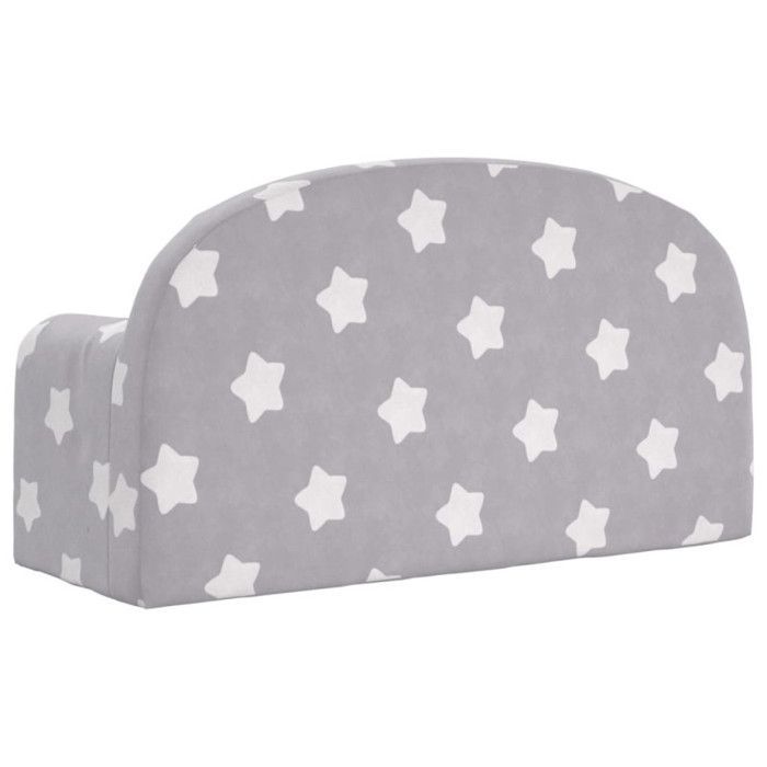 vidaXL Canapé-lit Enfant 2 Places, Lit de Jour avec Dossier et Accoudoirs, Lit d'Invité pour Tout-petits Chambre, Gris Clair 357022