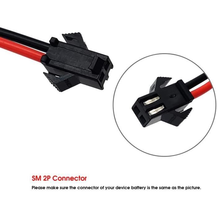 7,2 V 2400 mAh NiMH RC-akku - YUNICE FRANCE - 2P SM-liitin - USB-kaapeli - Kompakti