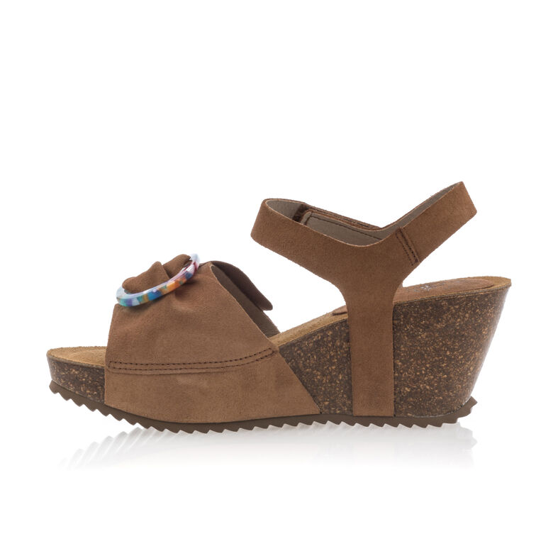 Brune sandaler / sko med åpen tå til dame