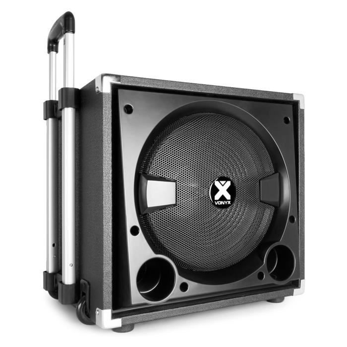 Sistema de alto-falantes trifônicos Vonyx VX800BT - Subwoofer de 800 W - Bluetooth/USB/SD/AUX
