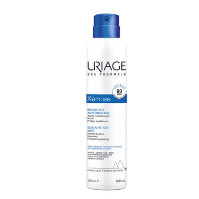 Uriage SOS niežulį malšinantis purškiklis sausai, atopinei odai, ksemozės atveju, 200 ml