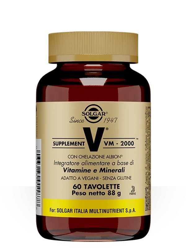 SOLGAR Supplement Vm 2000 60 tabletten Mineralen en vitaminen