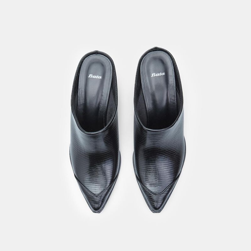 BATA damskie pantofle na obcasie typu western