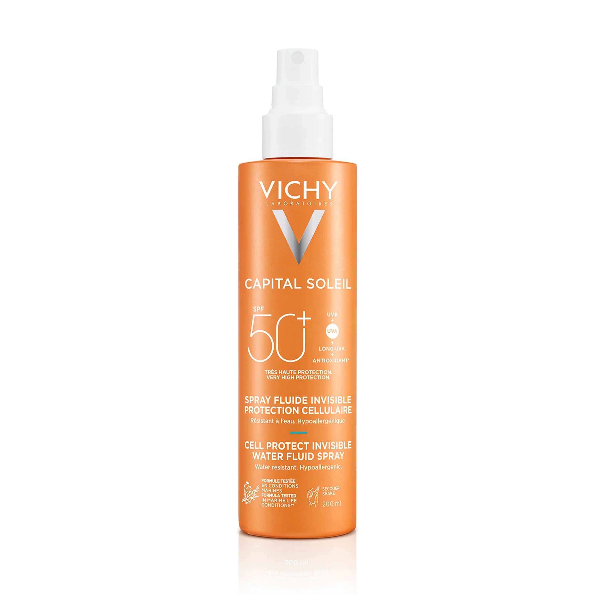 VICHY Vichy Capital Soleil spray SPF50+ 200 ml zonbescherming voor gezicht en lichaam