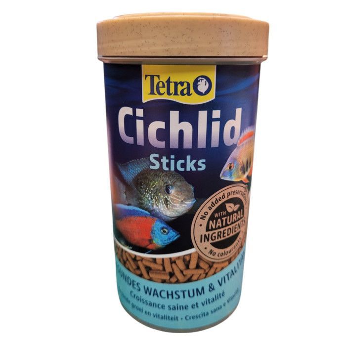 Granules pour Cichlidés - Tetra - Cichlides Sticks - Aliment complet - 500 ml - Pour poissons adultes
