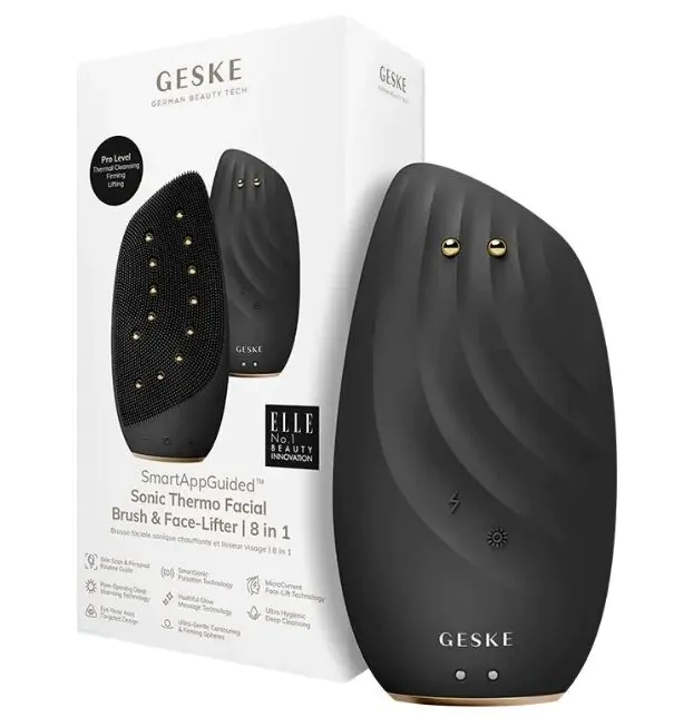 Geske Sonic Thermo Facial Brush & Face-Lifter 8in1 Soniczna szczoteczka & lifting twarzy Gray