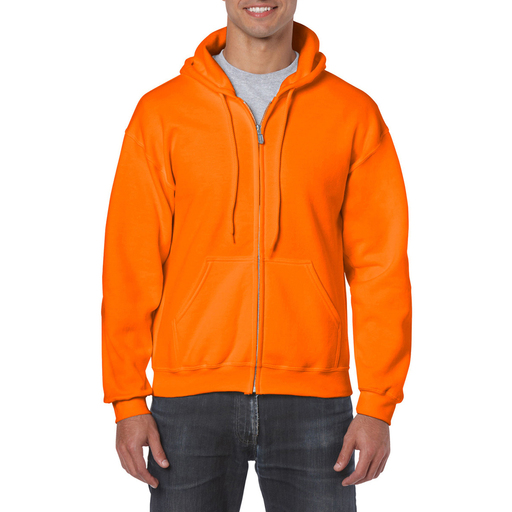  Sudadera Con Cremallera Y Capucha Model Blend Hombre Deporte/gimnasio Gildan (naranja
