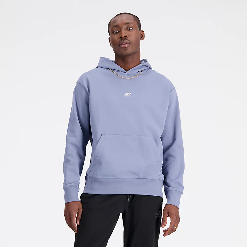 Férfi Athletics Remastered Grafikus French Terry Kapucnis Pulóver - ARCTIC GRAY