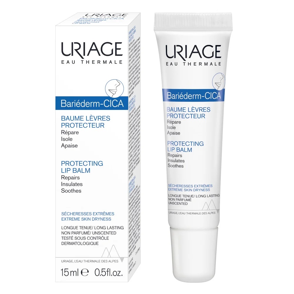 URIAGE Uriage Barièderm Cica-Levres lippenbalsem voor droge en schrale lippen 15 ml barrièrebalsem