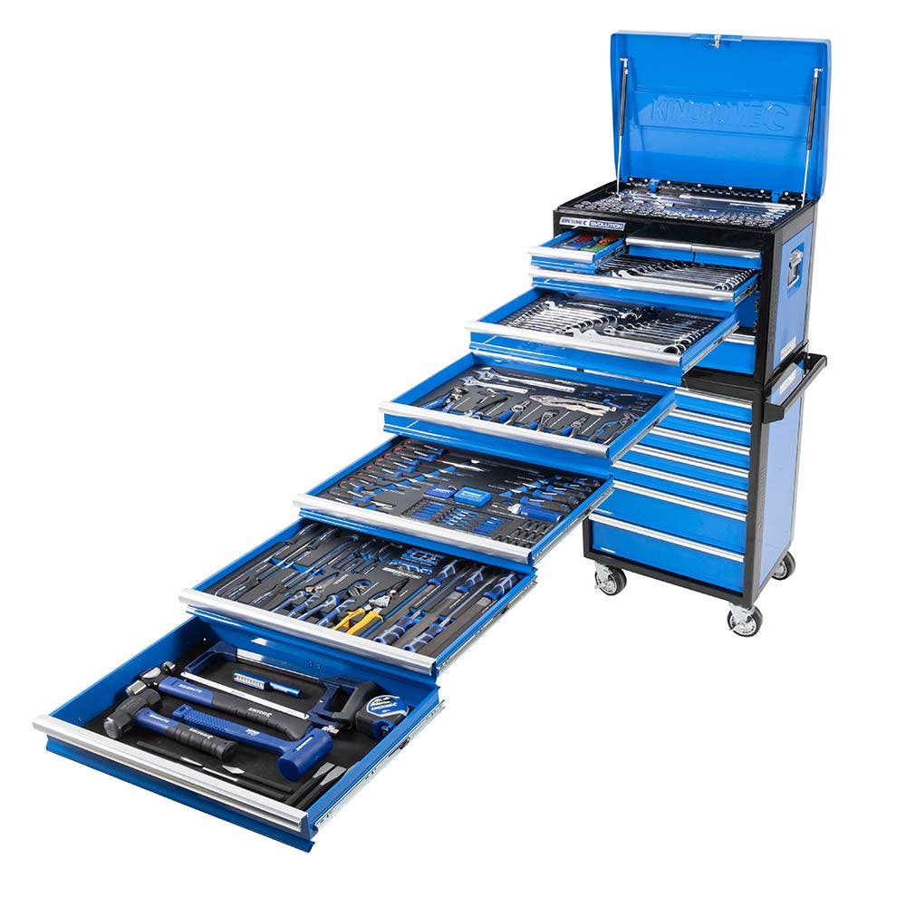 Conjunto de 312 peças e 14 gavetas KINCROME TFL Evolution Workshop P1712