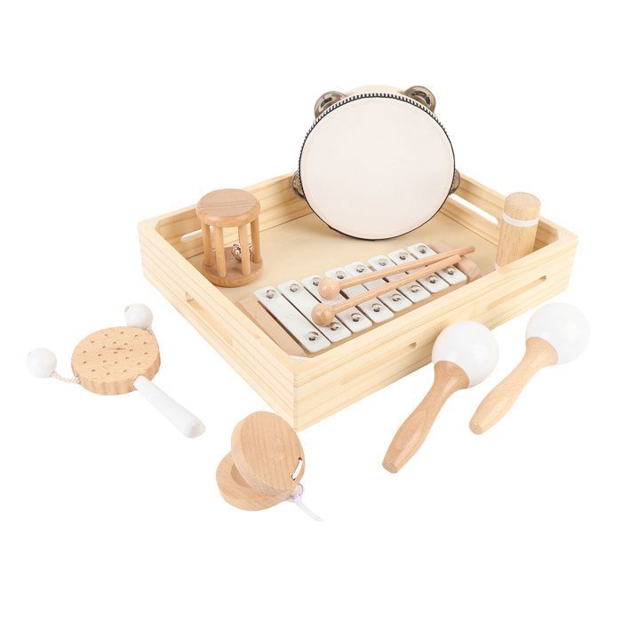 Vvikizy Instrumento musical infantil de madera, juguete de actividades para niños.