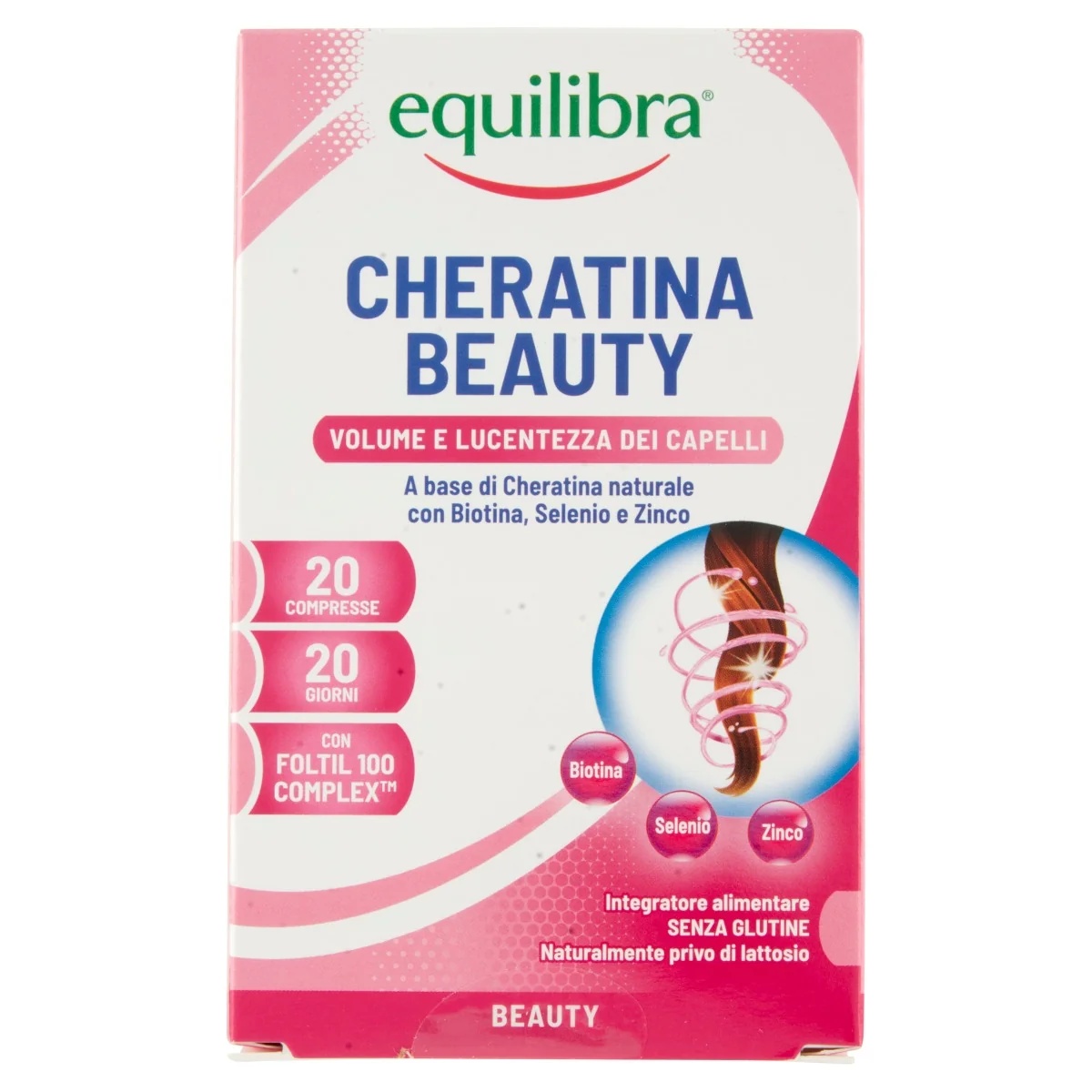 EQUILIBRA Equilibra Keratin Beauty 20 tabletti Küüned ja juuksed