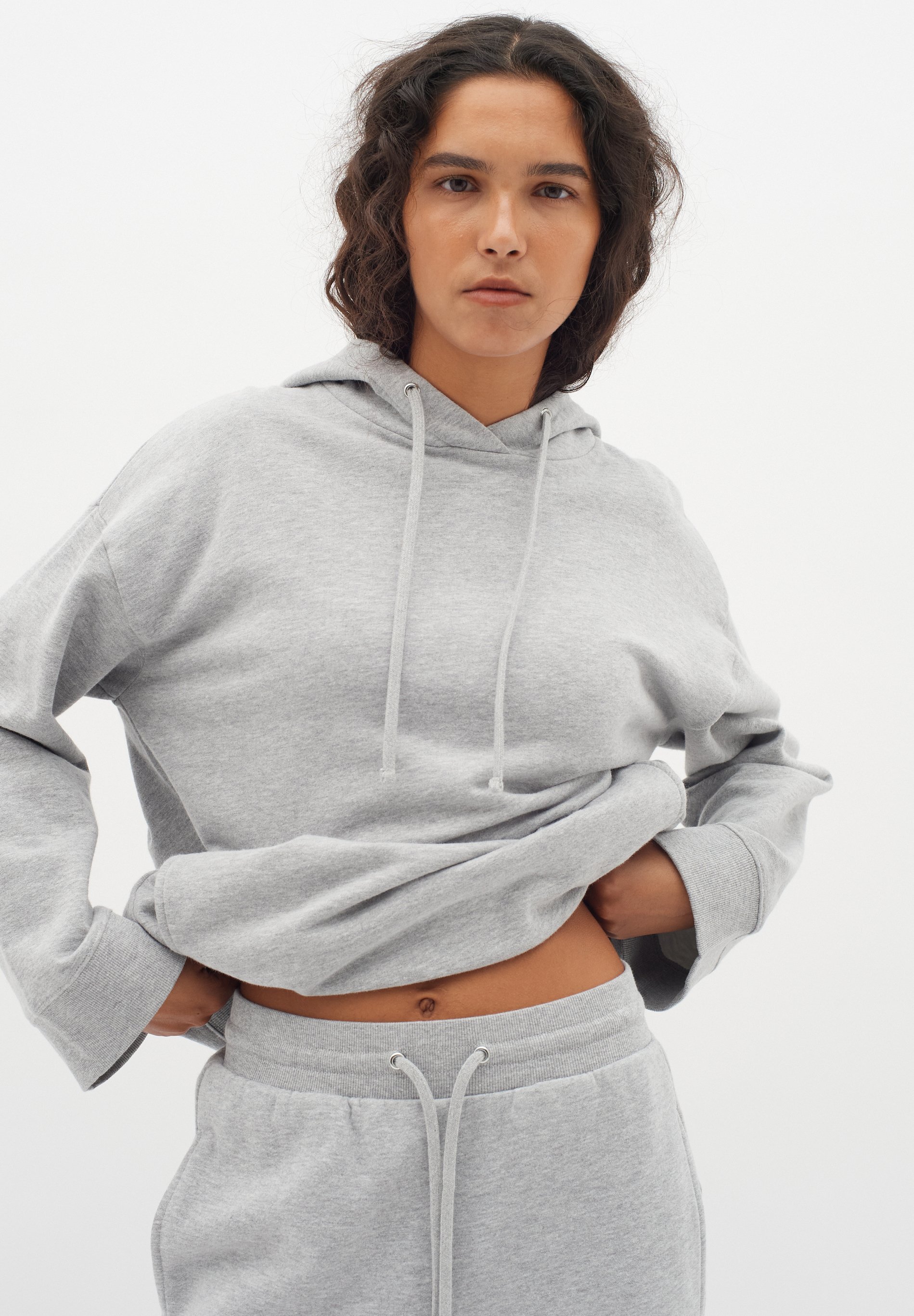 InWear LANE BASE - Hanorac - gri deschis melanj