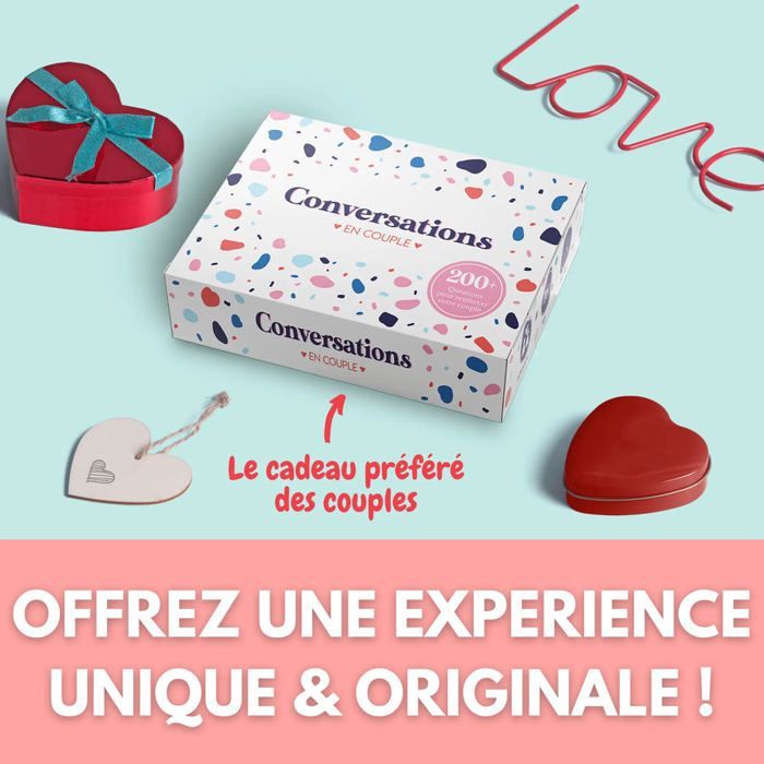 Conversations en Couple - Jeux couple - Le Jeu qui va Renforcer votre Relation Amoureuse - Jeux de société adulte