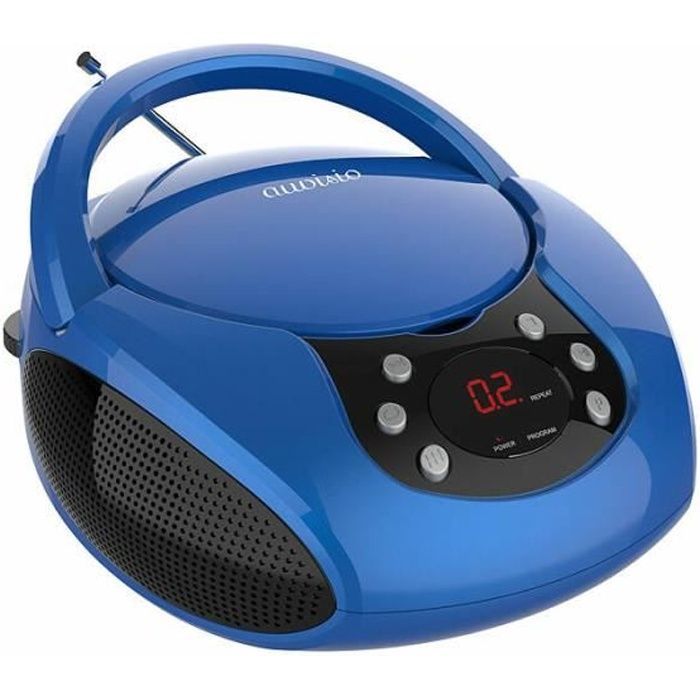 Lecteur CD portable - Auvisio - Boombox - Stéréo - Radio FM - Entrée AUX